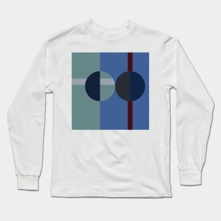 modern abstract geometric design Long Sleeve T-Shirt